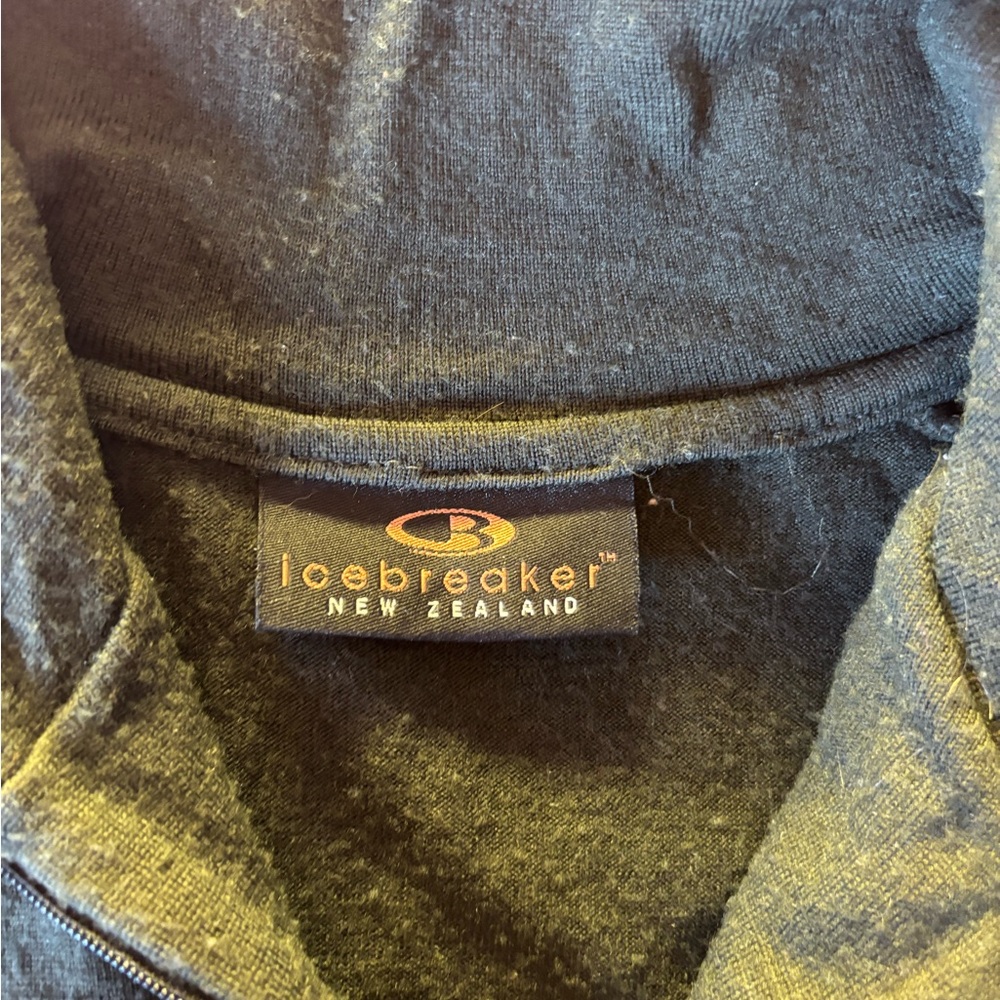 Icebreaker Quarter Zip Wool Thermal Top M - Picture 4 of 6
